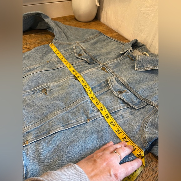 BZJ Blue Denim Jacket Size L Vintage unisex - Picture 8 of 10